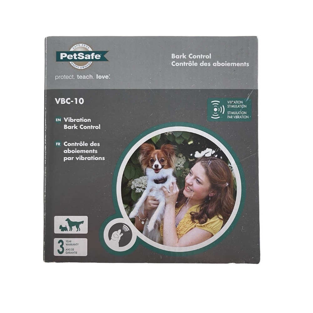 PETSAFE, Vibration Bark Control, All Dogs, Model #VBC-10, NIB, Gentle Waterproof